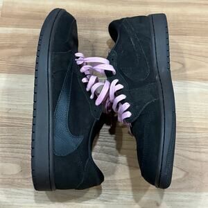 Travis Scott Air Jordan 1 Retro Low Velvet Brown Sneakers DM7866-202, Men's 9.5